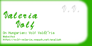 valeria volf business card